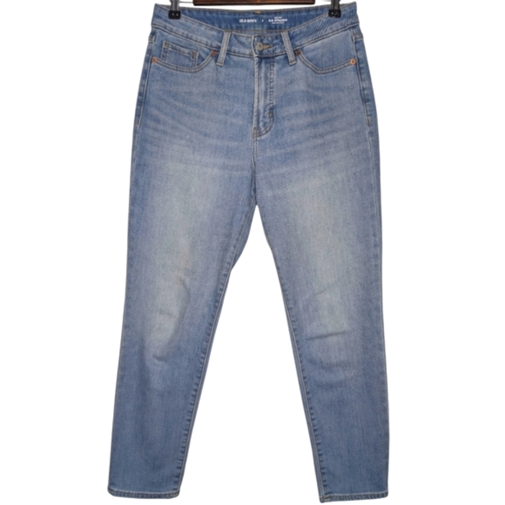Old Navy Women's High-Rise O.G. Straight Casual Light Wash Blue Jeans Size 6